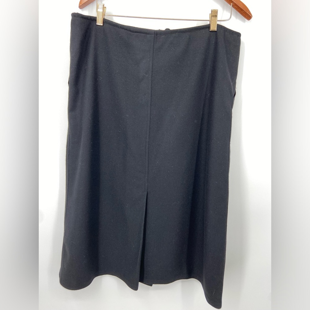 Vintage Wool Skirt‎ Draw Stting Vent in Front Size 14